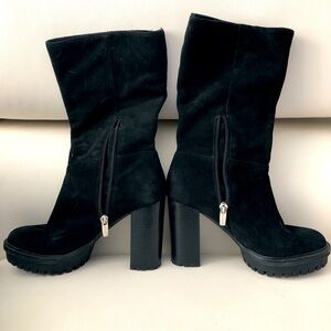 Vince Camuto -Suede Half Boots with Heel -Size 6 -Gently Worn